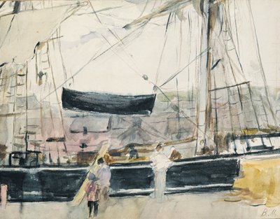 Boat on the Quay, 1875 by Berthe Morisot